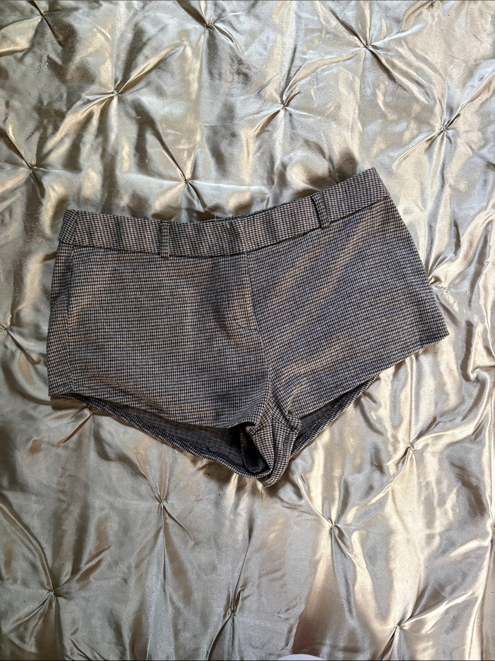 Women's Houndstooth Micro Shorts